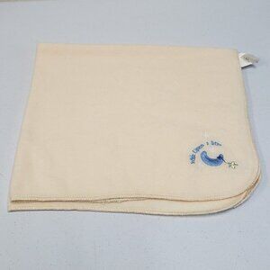 Crown Crafts Infant 28.5x31 Wish Upon a Star Moon Baby Blanket